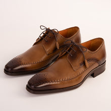 Load image into Gallery viewer, The Moon Tan Leather Derby Men Shoe