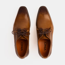 Load image into Gallery viewer, The Moon Tan Leather Derby Men Shoe