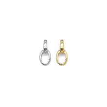 Load image into Gallery viewer, Plain Gold Oval Link Charm Holder/Snap Click Clasp/Chain Link, SKU#Y836