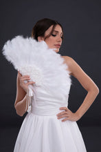 Load image into Gallery viewer, Luxurious Hand Fan with Feather