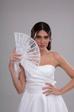 Load image into Gallery viewer, Elegant French Lace Hand Fan for Brides, Bridesmaids
