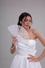 Load image into Gallery viewer, Elegant French Lace Hand Fan for Brides, Bridesmaids
