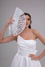 Load image into Gallery viewer, Elegant French Lace Hand Fan for Brides, Bridesmaids