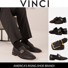 Load image into Gallery viewer, The Monarch Black Leather Men Dress Shoe