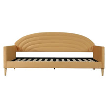 Load image into Gallery viewer, Twin size Mid-Century Modern Yellow Velvet Upholstered Daybed