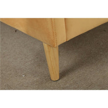 Load image into Gallery viewer, Twin size Mid-Century Modern Yellow Velvet Upholstered Daybed