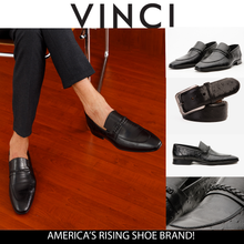 Load image into Gallery viewer, The Johannesburg Black Leather Dress Loafer Men  Shoe
