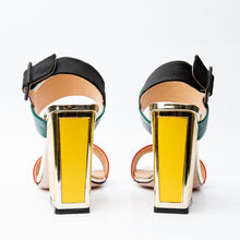 Load image into Gallery viewer, The Niger Block Heel Multicolor Leather Women Sandal