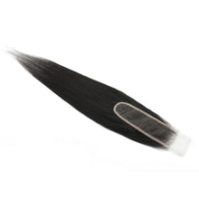 Load image into Gallery viewer, Yaki Straight 2x6 Transparent Lace Human Hair Closure