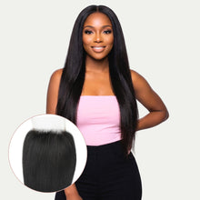 Load image into Gallery viewer, Yaki Straight 4x4 Transparent Lace Human Hair Closure