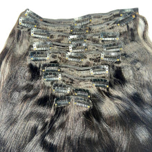 Load image into Gallery viewer, Yaki Straight Clip-In 100% Human Hair  Extensions