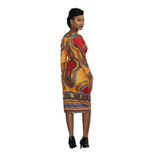 Load image into Gallery viewer, African Print Dashiki Midi Dress
