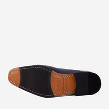 Load image into Gallery viewer, The Rockwell Handmade Navy Blue Leather Cap Toe Men Oxford Shoe