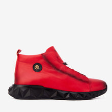 Load image into Gallery viewer, The Vertex Red Leather Men's Sneaker