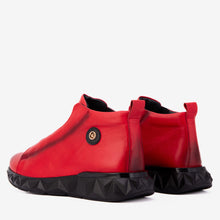Load image into Gallery viewer, The Vertex Red Leather Men's Sneaker