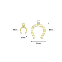 Load image into Gallery viewer, 18K Gold Lucky Horse Shoe Shape Pendant/Charm, Z1310