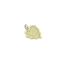 Load image into Gallery viewer, CZ Dual color heart, CZ Spike Heart Charm,Sku#Z1439