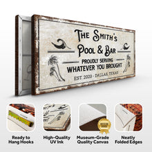 Load image into Gallery viewer, Personalized Rustic Pool Sign