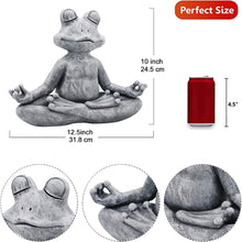 Load image into Gallery viewer, Zen Garden Meditating Yoga Frog Statue
