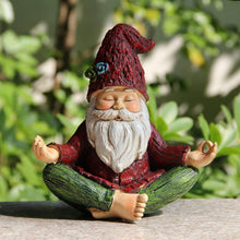 Load image into Gallery viewer, Zen Garden Meditating Yoga Solar Gnome Statue