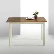 Load image into Gallery viewer, Classic Pine Wood 45 x 28 inch Dining Table with White Legs