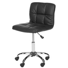 Load image into Gallery viewer, Modern Black Faux Leather Cushion Home Office Desk Chair