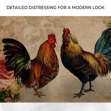Load image into Gallery viewer, Retro Rooster Chicken Canvas Wall Art