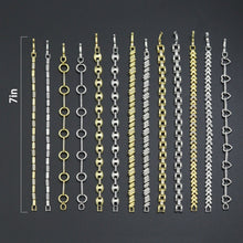 Load image into Gallery viewer, Elegant Link Bracelet Bracelet, Mixed Metal Chain bracelet collection, Sku#ZX235