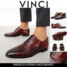 Load image into Gallery viewer, The Porto Alegre Burgundy Leather Derby Men Shoe