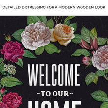 Load image into Gallery viewer, Welcome To Our Home Floral Entryway Sign
