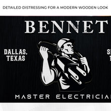 Load image into Gallery viewer, Master Electrician Sign