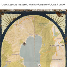 Load image into Gallery viewer, Lake Map Portrait Sign