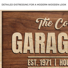 Load image into Gallery viewer, Rustic Garage Bar Wood Sign