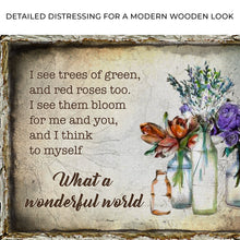 Load image into Gallery viewer, What A Wonderful World Sign VIII