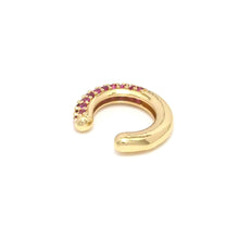 Load image into Gallery viewer, Colorful CZ Round Ear Cuff, Sku#B355