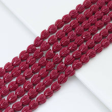 Load image into Gallery viewer, 10x12mm Red Tulip Resin Beads, Sku#U2038