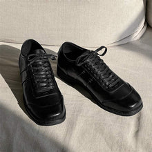 Load image into Gallery viewer, Men's Chunky Sole Casual Sneakers – Microfiber Upper, Rubber Outsole, Lace-Up &amp; Invisible Heel Styles