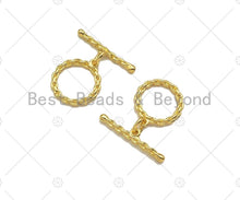 Load image into Gallery viewer, 1 Set Round Ring/Heart With Bar Toggle Clasp,Necklace Bracelet Gold Toggle Clasp,21x15mm/20x13mm/20x13mm/20x9mm/16x14mm, Sku#JL25