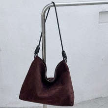 Load image into Gallery viewer, Luxury Vintage Suede Leather Shoulder Bag – Large Capacity Women's Hobo Bag