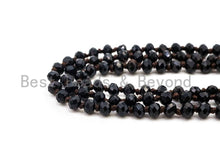 Load image into Gallery viewer, 60 Long Hand Knotted Black Color Crystal Necklace, Sku#D17