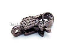 Load image into Gallery viewer, CZ Micro Pave Hand Shaped Lobster Claw Clasp, Cubic Zirconia Micro paved Clasp for beading, Bracelet Necklace Clasps, 20x13mm, sku#H50