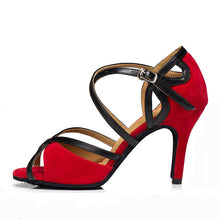 Load image into Gallery viewer, Women's Latin Dance Stiletto Heels – Soft Suede Sole Ballroom Dance Shoes