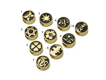 Load image into Gallery viewer, Black Enamel Spacer Beads, Sku#LK578