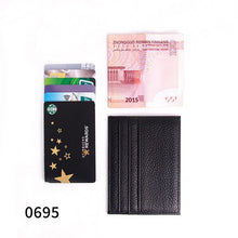 Load image into Gallery viewer, Genuine Leather Card Holder - Premium Cowhide Slim Wallet for Men &amp; Women