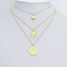 Load image into Gallery viewer, Clear CZ Gold Heart Clover Banana Round Coin Charm Pendant,Sku#LK1254
