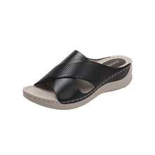 Load image into Gallery viewer, Women's Chunky-Sole Fish-Mouth Slide Sandals | Open Toe PU Slip-On Casual Slides