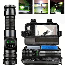 Load image into Gallery viewer, Rechargeable LED Flashlight with 5 Modes &amp; Magnetic Base – Gift Box