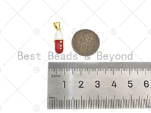 Load image into Gallery viewer, Enamel Colorful Pill Shape Pendant Charm,Kiss Word Pink Turquoise Black Cobalt RedEnamel Jewelry,6x17mm,Sku#LK282