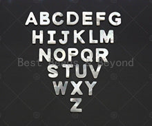 Load image into Gallery viewer, High Quality Mother of Pearl Initial Number Charm, Alphabet charm, sku#T154