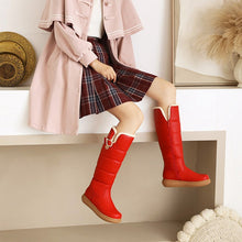 Load image into Gallery viewer, Women's Fleece-Lined High Boots - Warm Winter Boots with Side Zipper